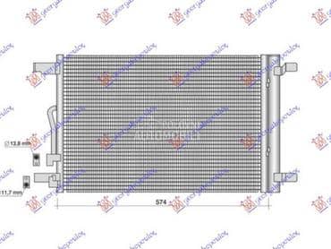 HLADNJAK KLIME za Volkswagen Tiguan od 2016. do 2020. god.