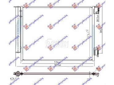 HLADNJAK KLIME za Renault Clio od 2019. do 2023. god.