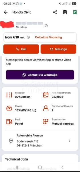 Honda Civic 1.8 P.A.N.O.R.A.M.A