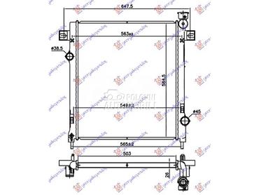 HLADNJAK MOTORA 3.7i BENZIN za Jeep Cherokee od 2008. do 2014. god.