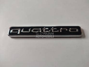 Natpis Quattro veci crni za Audi A3, A4, A6