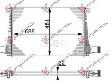 HLADNJAK INTERKULERA 3.0... za Volkswagen Touareg za 2018. god.