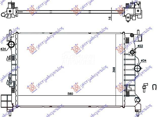HLADNJAK MOTORA 1.6 16v BENZIN