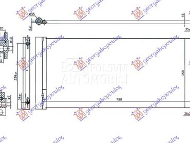 HLADNJAK KLIME 1.6 CDTi... za Renault Ostalo od 2014. do 2019. god.