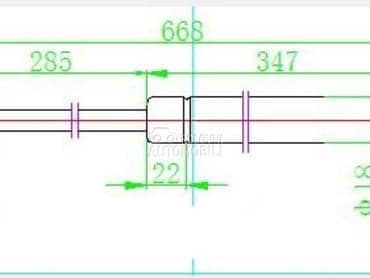 AMORTIZER HAUBE 200 njutna za Alfa Romeo Spider od 1994. do 2006. god.