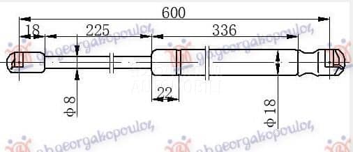 AMORTIZER GEPEK VRATA 670...