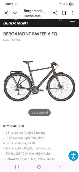 Bergamont sweep 6 EQ 2x10 NOVO