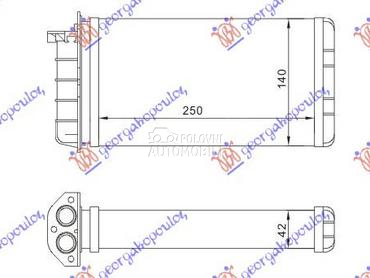 GREJAC KABINE (250 x140) za Fiat Brava od 1995. do 2003. god.