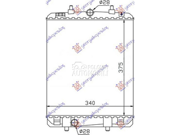 HLADNJAK MOTORA 1.4 HDi... za Peugeot 107 od 2006. do 2012. god.