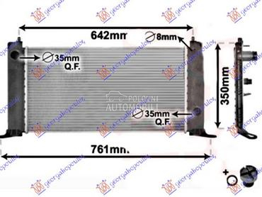 HLADNJAK MOTORA 1.2i 16V (58x3 za Fiat Stilo od 2001. do 2006. god.