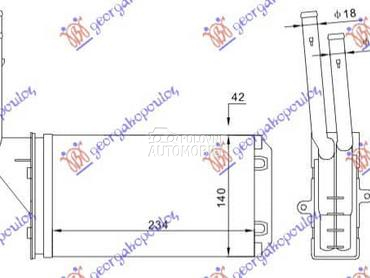 GREJAC KABINE za Peugeot 106 od 1996. do 2003. god.