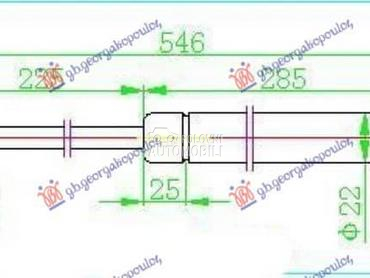 AMORTIZER GEPEK VRATA... za Renault Megane od 2002. do 2005. god.