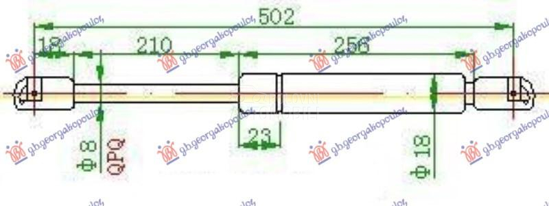 AMORTIZER GEPEK VRATA KARAVAN