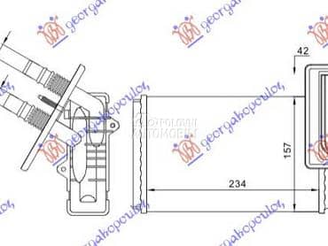 GREJAC KABINE za Nissan Kubistar od 2003. do 2009. god.