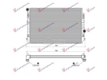 HLADNJAK MOTORA 2.0 TDi... za Volkswagen Arteon od 2017. do 2020. god.