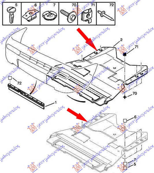 ZASTITA MOTORA PREDNJA PLASTIC