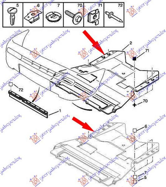 ZASTITA MOTORA PREDNJA PLASTIC