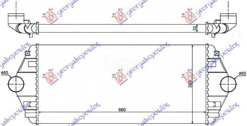 HLADNJAK INTERKULERA BENZIN-DI
