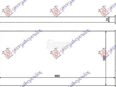 HLADNJAK INTERKULERA BENZIN-DI za Peugeot 806 od 1994. do 2002. god.
