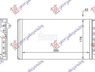 GREJAC KABINE (300x176) za Fiat Ulysse od 1994. do 2002. god.