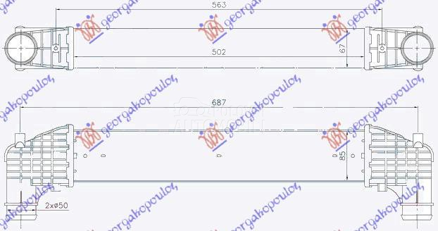 HLADNJAK INTERKULERA 1.9 TDi (