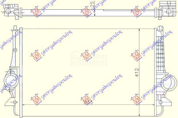HLADNJAK INTERKULERA 1.9-2.0 T