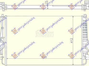 HLADNJAK INTERKULERA 1.9-2.0 T za Seat Alhambra od 1995. do 2010. god.