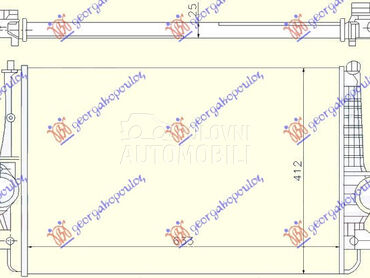 HLADNJAK INTERKULERA 1.9-2.0 T za Ford Galaxy od 1995. do 2006. god.