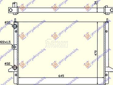 HLADNJAK MOTORA 2.3i/16V/2.8i za Ford Galaxy od 1995. do 2006. god.