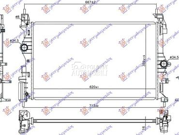 HLADNJAK MOTORA 1.4 TURBO... za Opel Corsa E od 2015. do 2019. god.