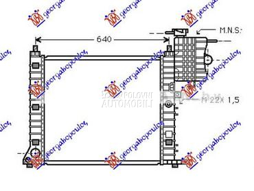 HLADNJAK MOTORA BENZIN/DIZEL za Mercedes Benz V Klasa od 1996. do 2004. god.
