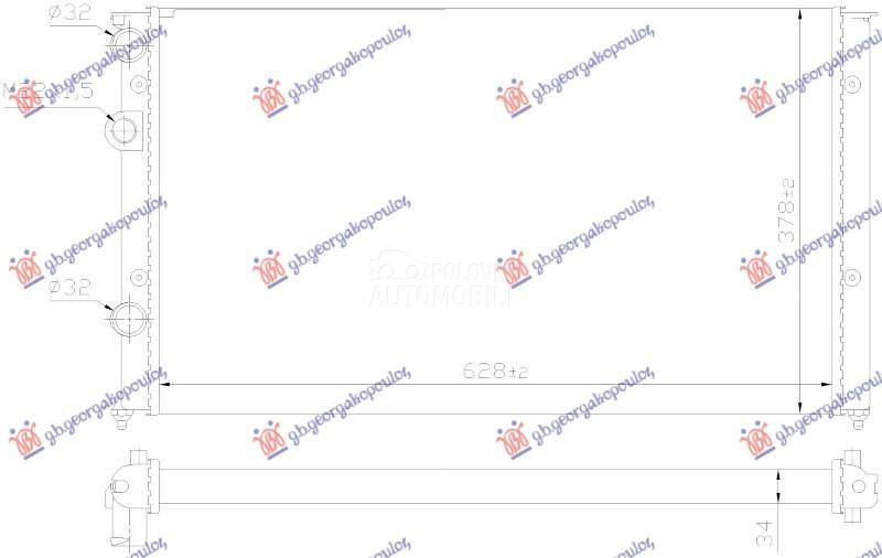 HLADNJAK MOTORA 1.0/1.4 BENZIN