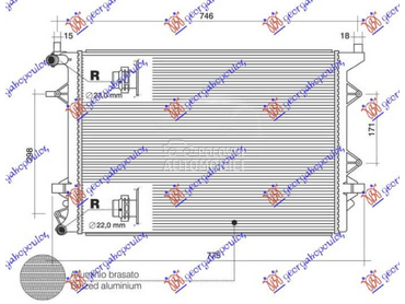 HLADNJAK MOTORA DODATNI... za Volkswagen Jetta od 2014. do 2018. god.