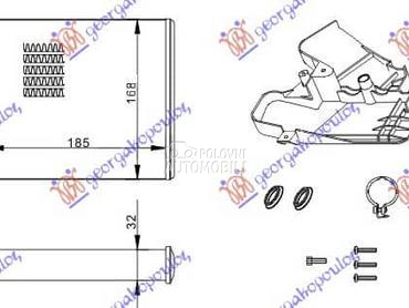 GREJAC KABINE (185x168) za Opel Vectra C od 2002. do 2005. god.