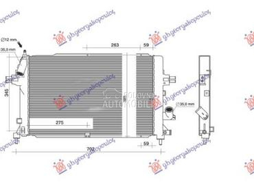HLADNJAK MOTORA za Opel Zafira od 2005. do 2012. god.
