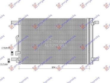 HLADNJAK KLIME za Volkswagen Golf 7 od 2013. do 2017. god.