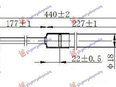 AMORTIZER GEPEK VRATA 5 VRATA/ za Škoda Fabia od 1999. do 2007. god.