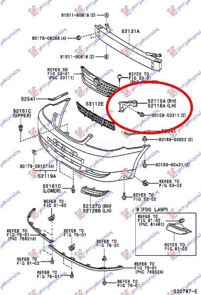 NOSAC PREDNJEG BRANIKA BOCNI P