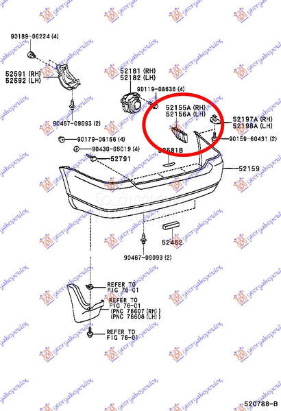 NOSAC ZADNJEG BRANIKA BOCNI PL