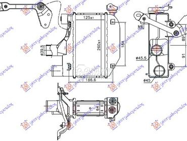 HLADNJAK INTERKULERA 1.4 D4D ( za Toyota Corolla od 2002. do 2006. god.