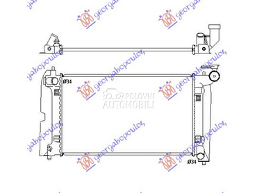 HLADNJAK MOTORA 1.4/1.6/1.8 i- za Toyota Avensis od 2003. do 2008. god.