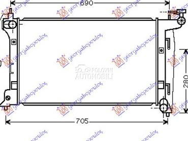 HLADNJAK MOTORA 1.6 i-VVTi (AU za Toyota Corolla Verso od 2007. do 2009. god.