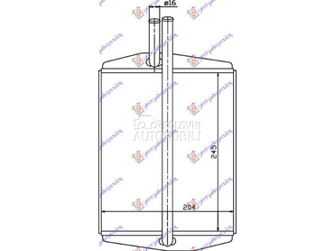 GREJAC KABINE za Ford Fiesta od 1996. do 1999. god.
