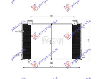 HLADNJAK KLIME BENZIN/DIZEL (6 za Toyota Corolla od 2002. do 2006. god.
