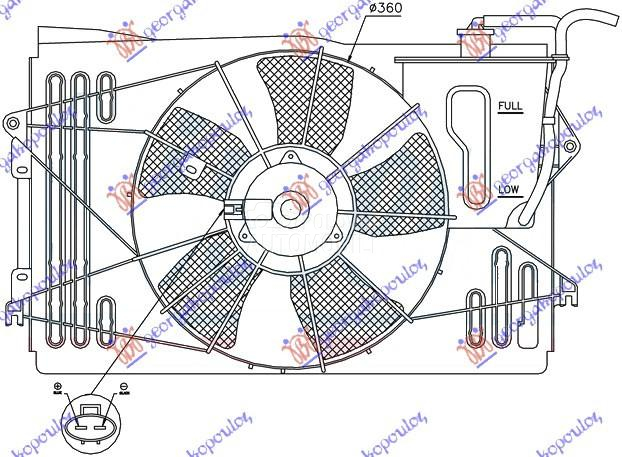 VENTILATOR KOMPLET (BENZIN) (S