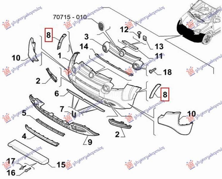 RUB PLASTICNI PREDNJEG...