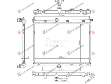 HLADNJAK MOTORA 1.2 BENZIN... za Citroen DS3 za 2016. god.