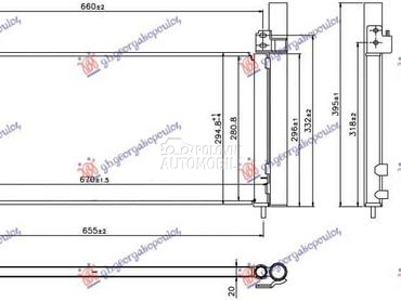 HLADNJAK KLIME 1.8i 16V HIBRID za Toyota Prius od 2012. do 2016. god.