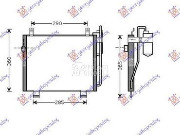 HLADNJAK KLIME za Suzuki Wagon R+ od 1997. do 1999. god.