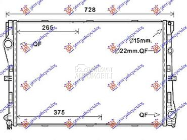 HLADNJAK MOTORA BENZIN/DIZEL za Mercedes Benz C Klasa od 2014. do 2018. god.
